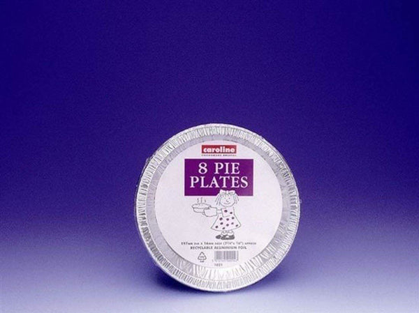 Foil Pie Plates - Caroline 20cm 8-Pack C1021